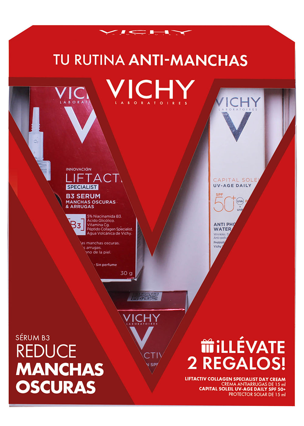 VICHY KIT B3 ANTIMANCHAS OSCURAS Y ARRUGAS